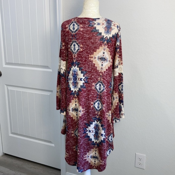 Jody California Vintage 90s Cardigan Sweater Western Bohemian Large - Picture 6 of 12